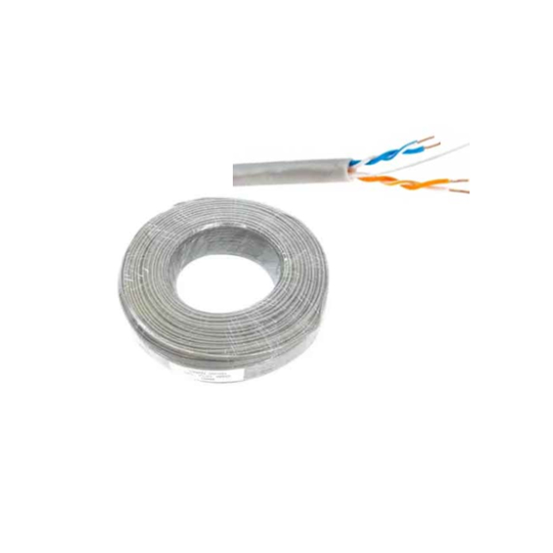 Sintech grey color cable 2 pair telephone wire 90 yard